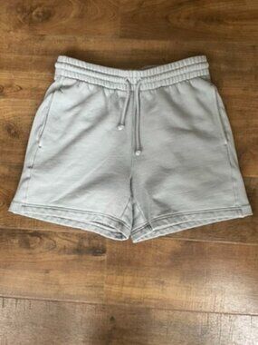 TNA CozyAF Fleece Shorts Womens Small Gray Aritzia Sweat Shorts